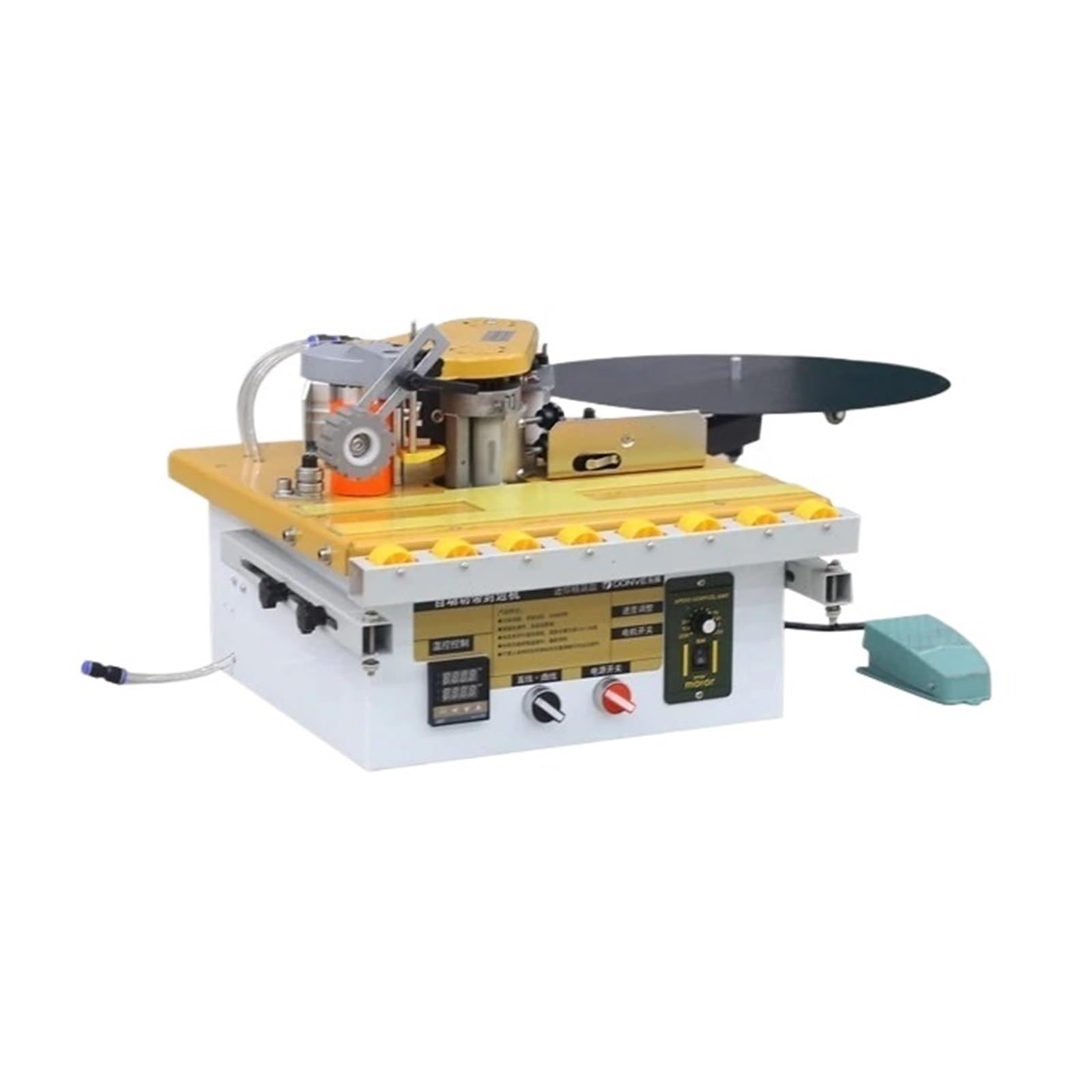 Portable Double Side Gluing Woodworking Banding Machine Edge Bander for Wood Based Panels Machinery Speed and Efficiency Improvement(Package2)