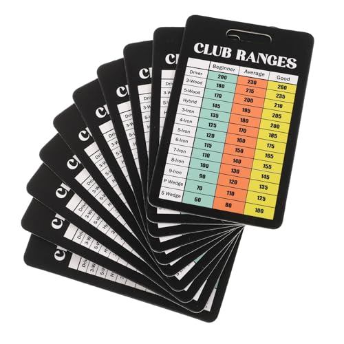 10 tarjetas para puntaje de golf livianas y reutilizables miniatura 1