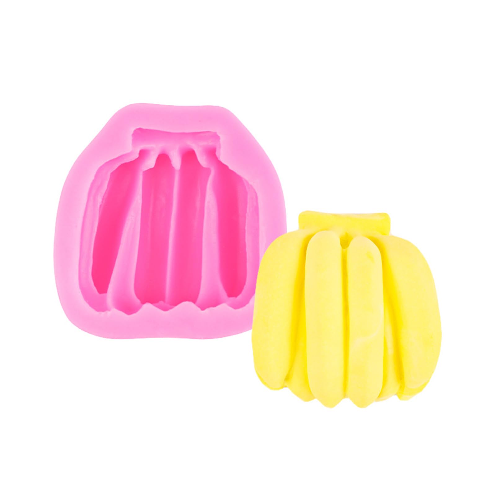 NUEAYMS Banana Shaped Silicone Fondant Mold Food Safe Silicone Cake Baking Mold for Making Chocolate Cake Fondant Decoration Easy Baking Molds