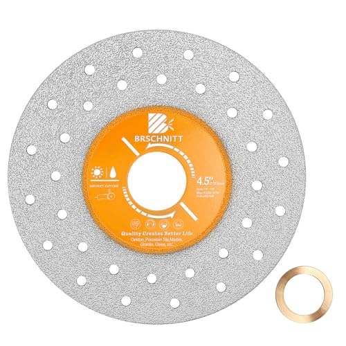 Rock Slab Grinding Disc - 4.5 inch Glass Cutter Disc, Granite Cutting Disc, Diamond Grinder Wheel for Rock Slab, Stone, Tile, Marble, Granite, Glass Diamond Cutting Discs