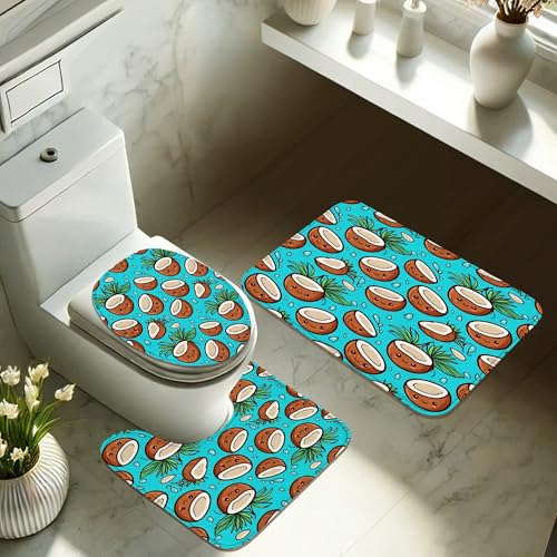 Rideau de douche en polyester imperméable avec tapis de bain - 6
