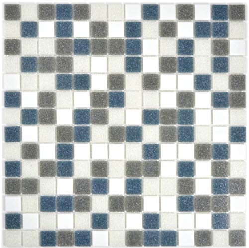 Azulejos de pared para baño revestimiento ducha blanco gris metalizado 10 unidades