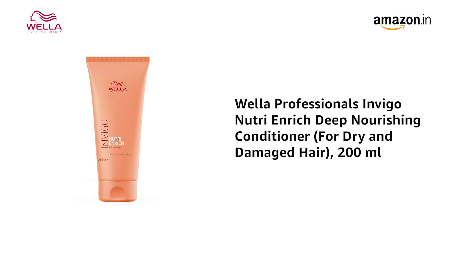 Image of WELLA Professionals Invigo Nutri Enrich Deep Nourishing Conditioner 200 Ml And Mask 150 Ml Duo For Dry And Damaged Hair - 2 Count