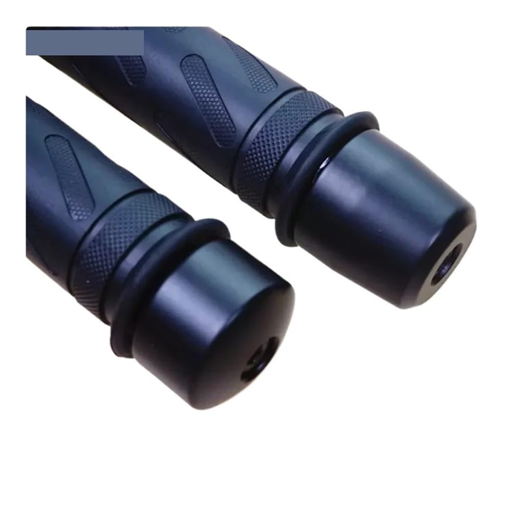 Empuñaduras Goma Universales para Motocicleta 7/8 "y 22 Mm con Extremo para GC125 para Gs125 para GN125 para 125CC Extremos Manillar(Style 2)