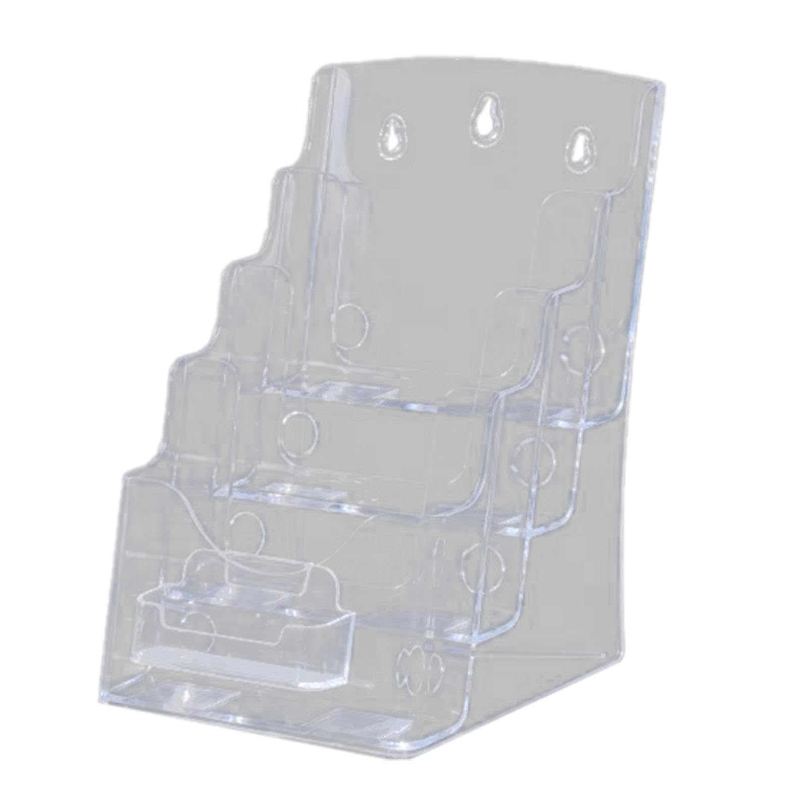 YIXANNX Paper Organized Brochure Holder Wall Mount For Menus Flyers Documents And Magazines With Premium Acrylic Acrylic Brochure Holder Wall Mount Desk Rack