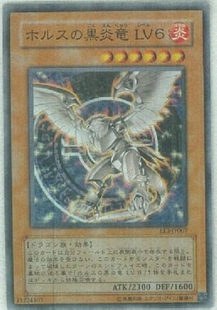 【美品、マグネットローダー付】ホルスの黒炎竜LV6 レリーフ　遊戯王カード ホルスの黒炎龍LV6 レリーフ