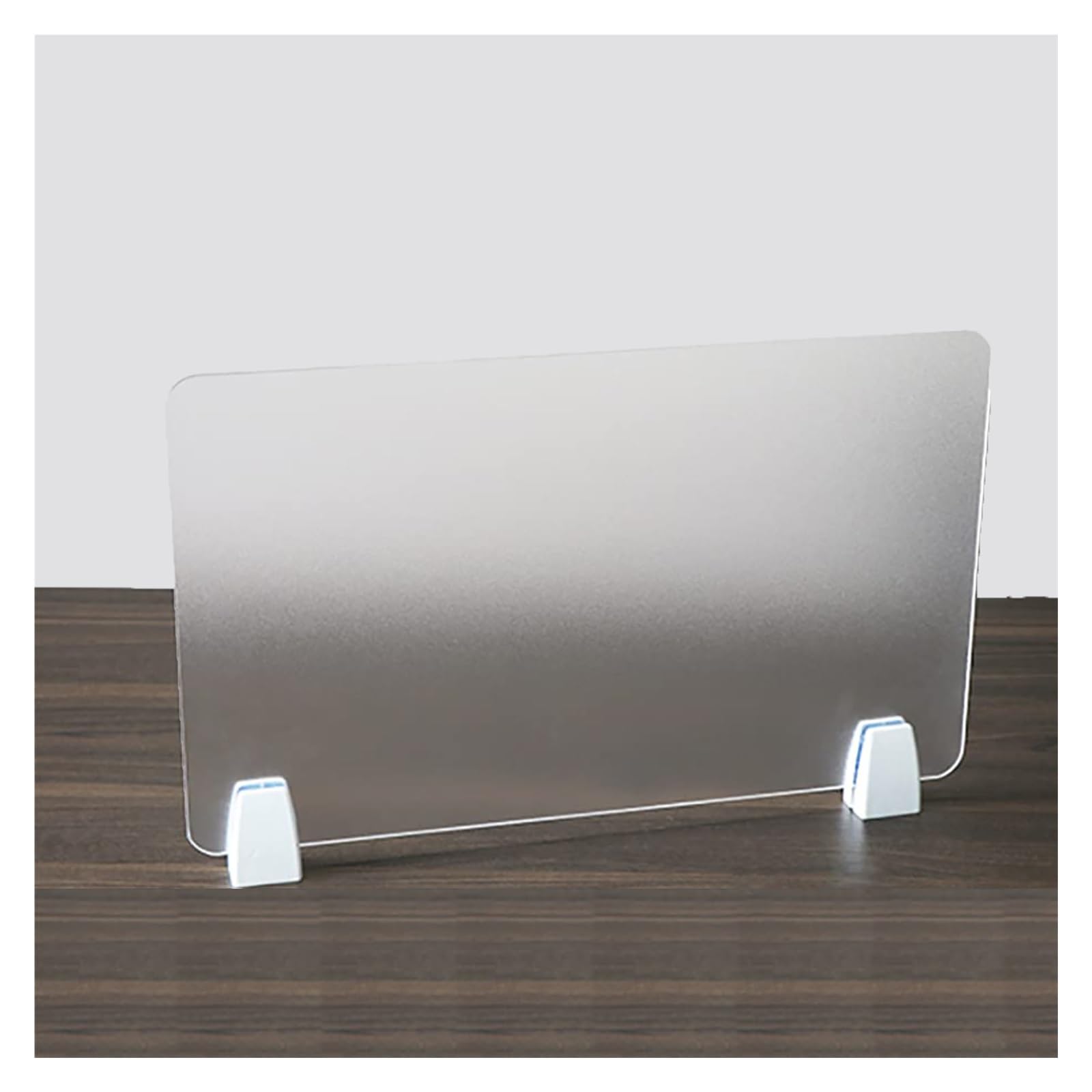 KLGFBDC Sneeze Guard Shield with 2 Removable Supports Safety Isolation Barrier for Counters Desks Reception & Office (50x40cm) -Acrylic Protection