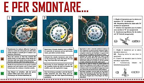 SMC Catene da Neve OMOLOGATE 9mm Pneumatici 225/45 R 17