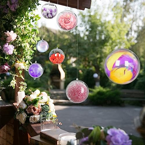 Pugwoy WJL0161 20Pcs Christmas Ornaments,5Cm Clear Plastic Ornaments Balls,Clear Christmas Ornaments thumb #5