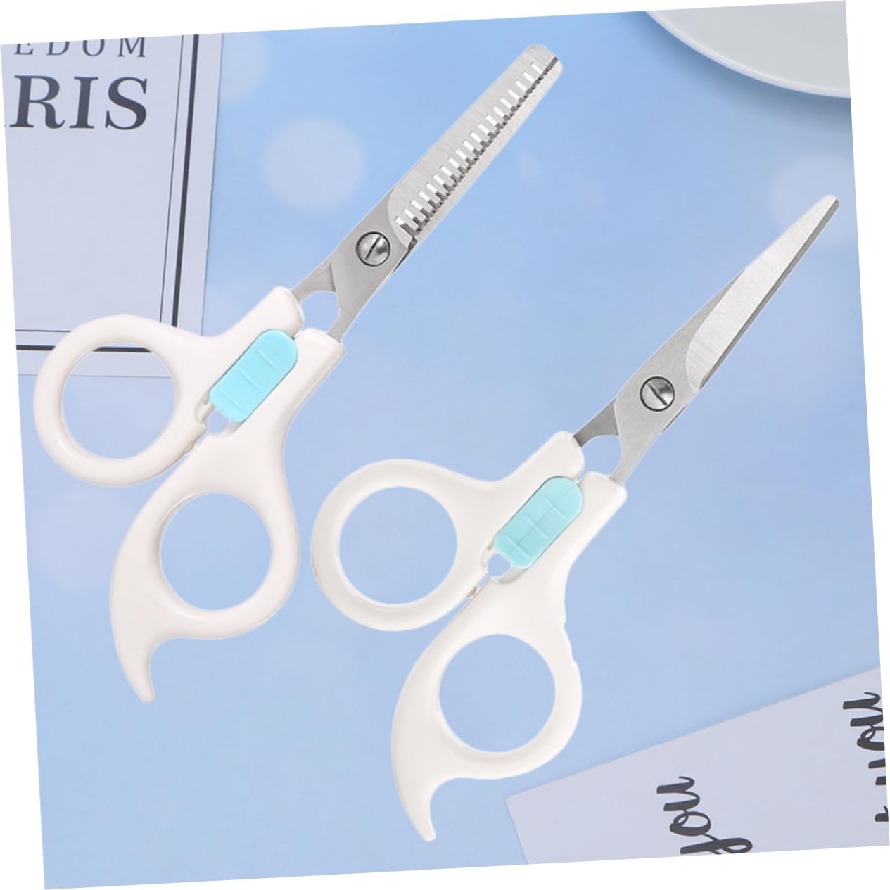 minkissy 6 Piezas peluquero profesional tijeras para el cuidado de la barba cortapelos para niños traje de niños salón cortador de peluquería tijeras de peluqueria modelado colocar