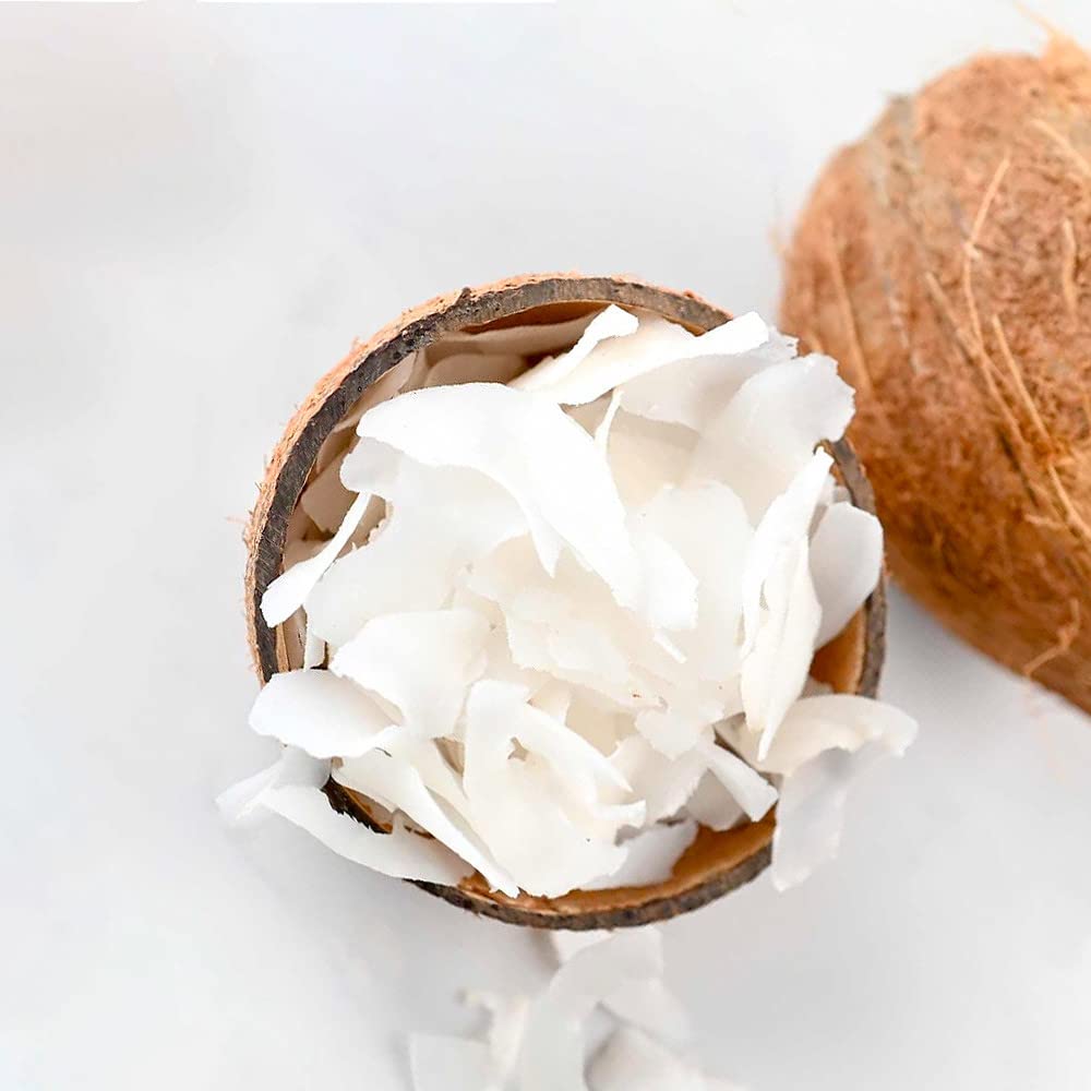 ITALIA SPEZIE - Cocco a fette senza zuccheri aggiunti - 1 kg - Chips di cocco non tostate, al naturale, 100% Scaglie di cocco, croccanti, senza zolfo, snack vegano, muesli, dolci