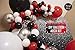 100 Red Black and White Balloons - Small & Large Red and Black Balloons Party Decorations Supplies Pack for Deadpool Birthday, Lumberjack Baby Shower, Graduation, Pirate, Ladybug, Race Car, Poker…
