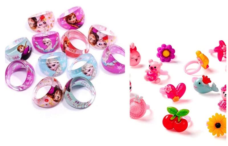 4 Seasons Girls cartoon Rings for Anna Elsa fans (Pack of 10) (B095CD71DH) Amazon Price History, Amazon Price Tracker