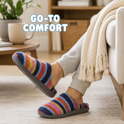 Image of Leslie Terry Clog House Shoes with Memory Foam, Indoor Slippers with Wide Widths