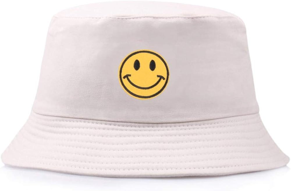 Yellow Smiley Bucket Hat Brand Summer Hat Women Men Panama Happy Face