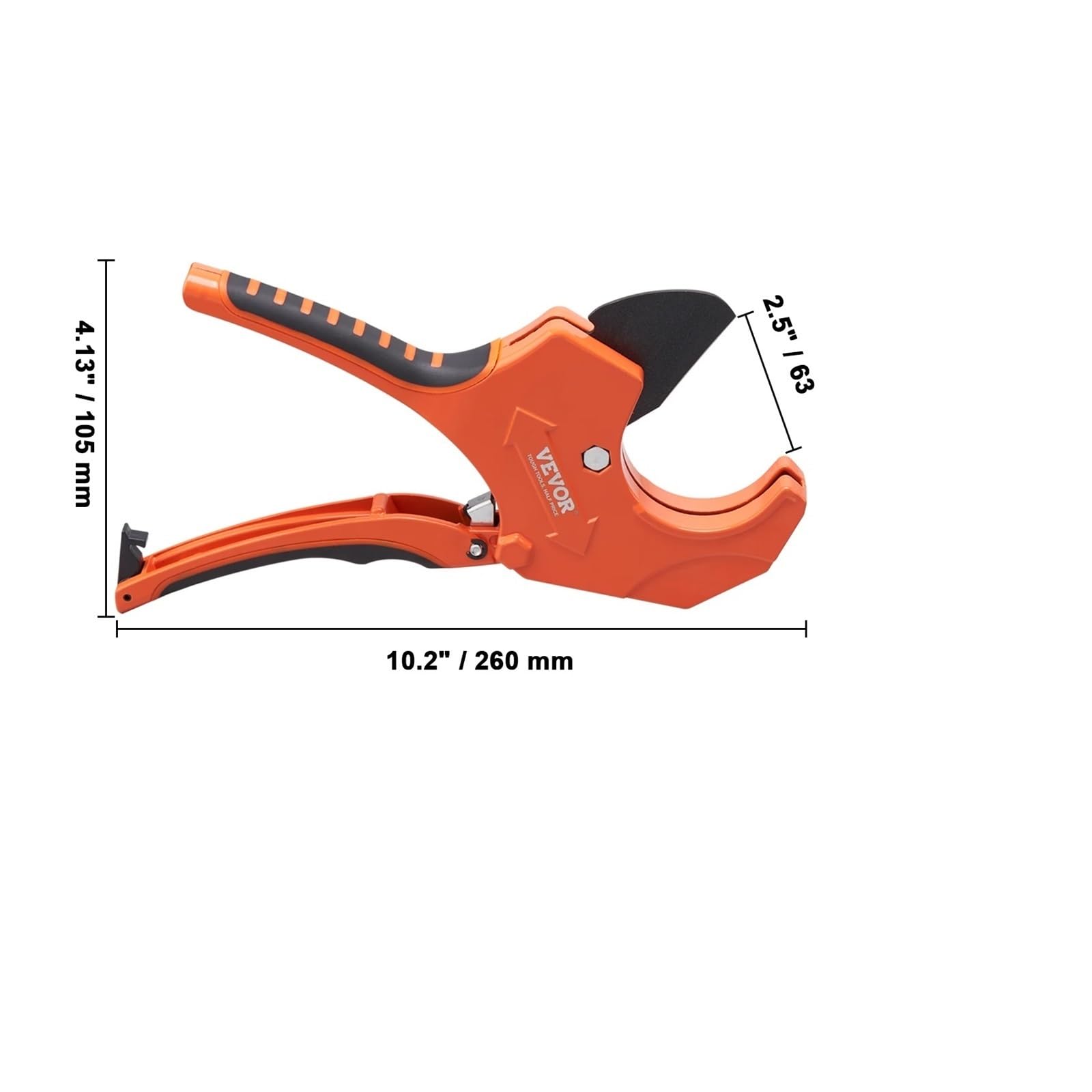 Cortador de tubos PVC con trinquete, herramienta corte alta resistencia, cuchilla for, PEX, caucho, mangueras plástico Para Cortar