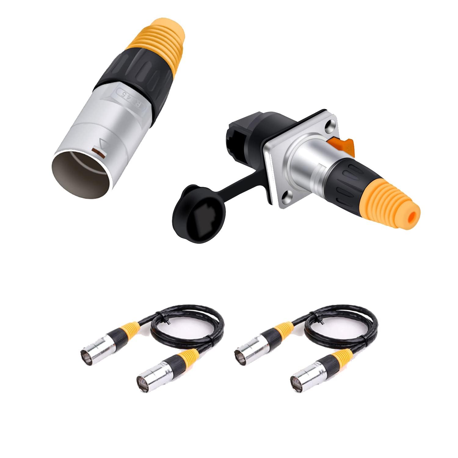 CTRICALVER Accoppiatore RJ45 Impermeabile, Connettore per cavo Ethernet da esterno femmina a
