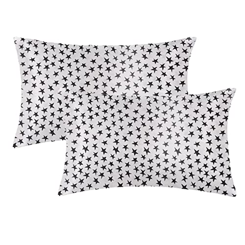 2er Set Satin Kissenbezug für Haar und Haut, 100% Seidig Luxus Satin Kissenhülle mit Hotelverschluss, Weiß Kopfkissenbezug Pillowcase Atmungsaktiv 40 x 80 cm Weicher als Seidenkopfkissen Bezug Cover