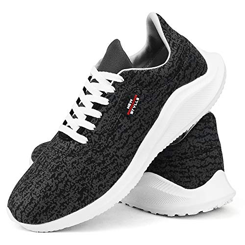 Tênis Sapatofran Caminhada Urbano Super Leve Conforto (41, PRETO)