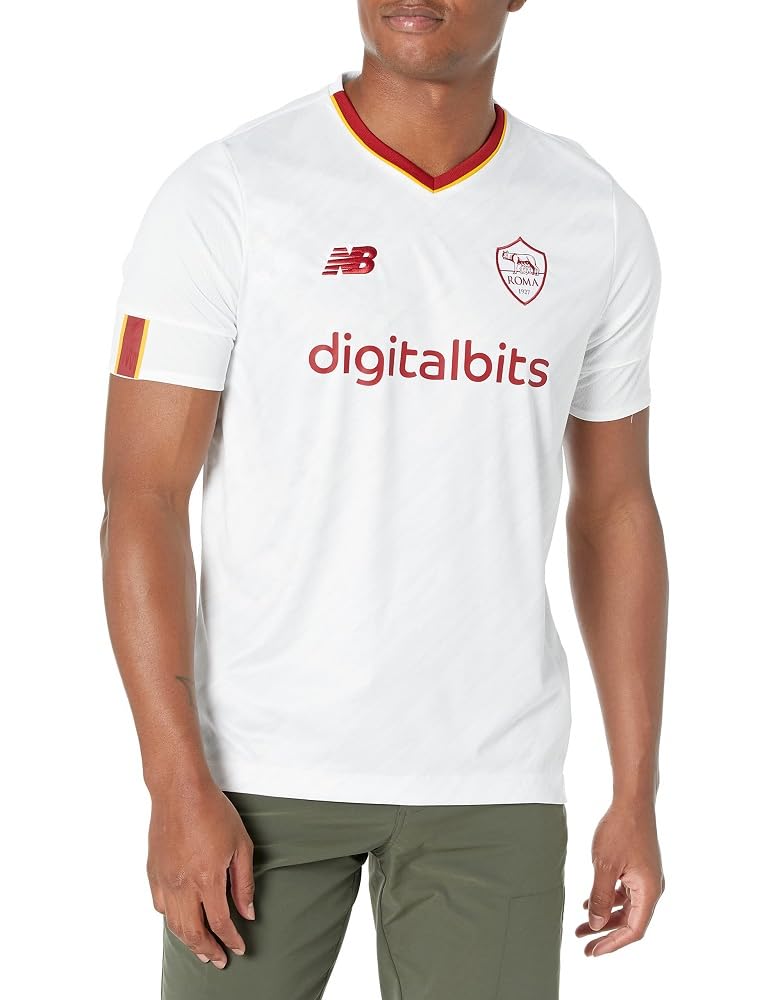 Amazon.com: New Balance Men's AS Roma Short Sleeve Jersey 22