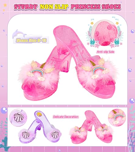 Vestido Princesa Jeowoqao para Niñas con Accesorios miniatura 3