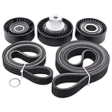 Paket enthält: 1 x Keilrippenriemen, 1 x Keilrippenriemen, 2 x Spannrolle, 1 x Umlenkroller