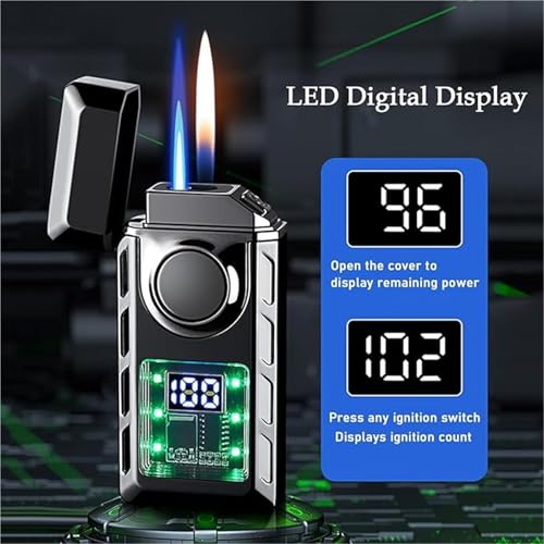 Encendedor metálico dual con cuatro modos de ignición miniatura 4