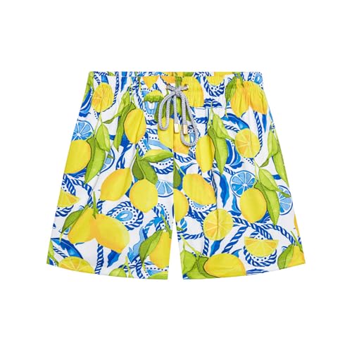 Men's Swim Trunks, Mid-Length Comfortable Swim Shorts, with Elastic Waistband, Mesh Lining, and Triple Stitched2