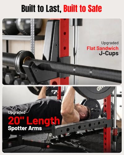 Image of Mikolo M4 2.0 Smith Machine, All-in-One Home Gym Power Cage with LAT Pulldown & Cable Crossover, Squat Rack for Full Body Workouts