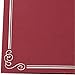 12 Pack Diploma Cover Holders for Letter-Sized Award Certificate, Silver Foil Border, Red