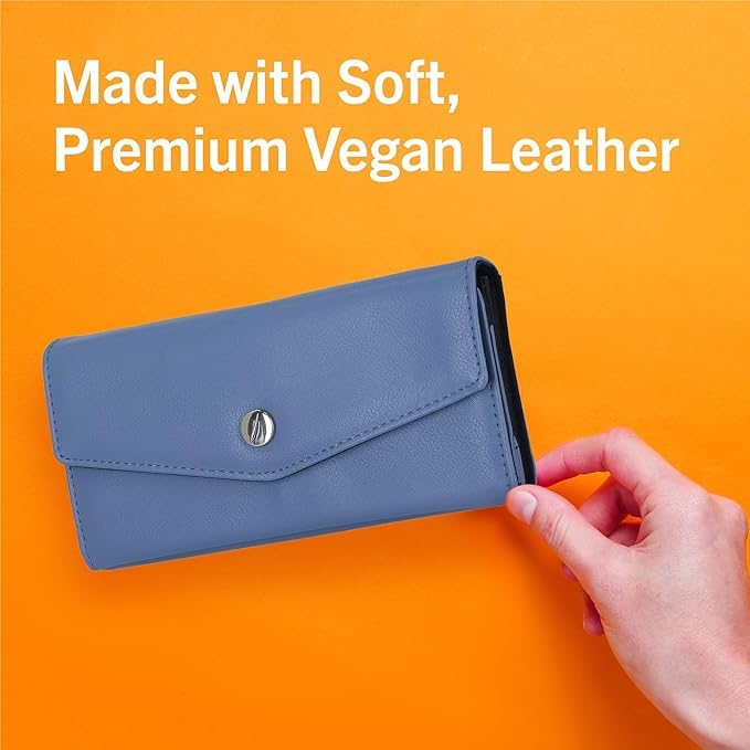 Image of Nautica Money Manager Womens Slim RFID Blocking Wallet, Small Bifold Credit Card Holder with Zipper Coin Pocket and ID Window