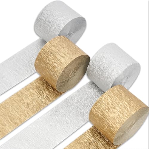 Partywoo 4711100101882 Crepe Paper Streamers 4 Rolls 328Ft cover