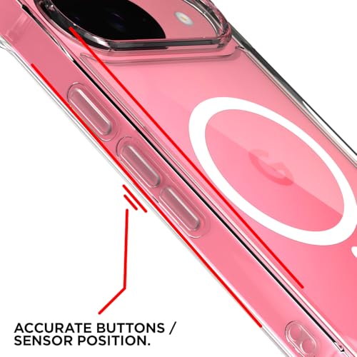 Image of Amazon Basics Back Cover for Google Pixel 9 5G / Pixel 10 /10 Pro 5G Mag-Safe Shockproof PC + TPU Protective Case Magnetic Support Bumper Case (Transparent Mag-Safe)