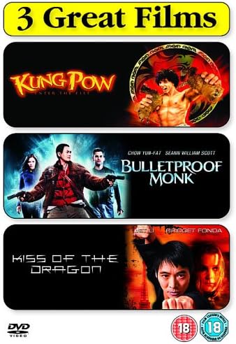 Kung Pow - Enter The Fist/Bulletproof Monk/Kiss Of The Dragon [DVD]