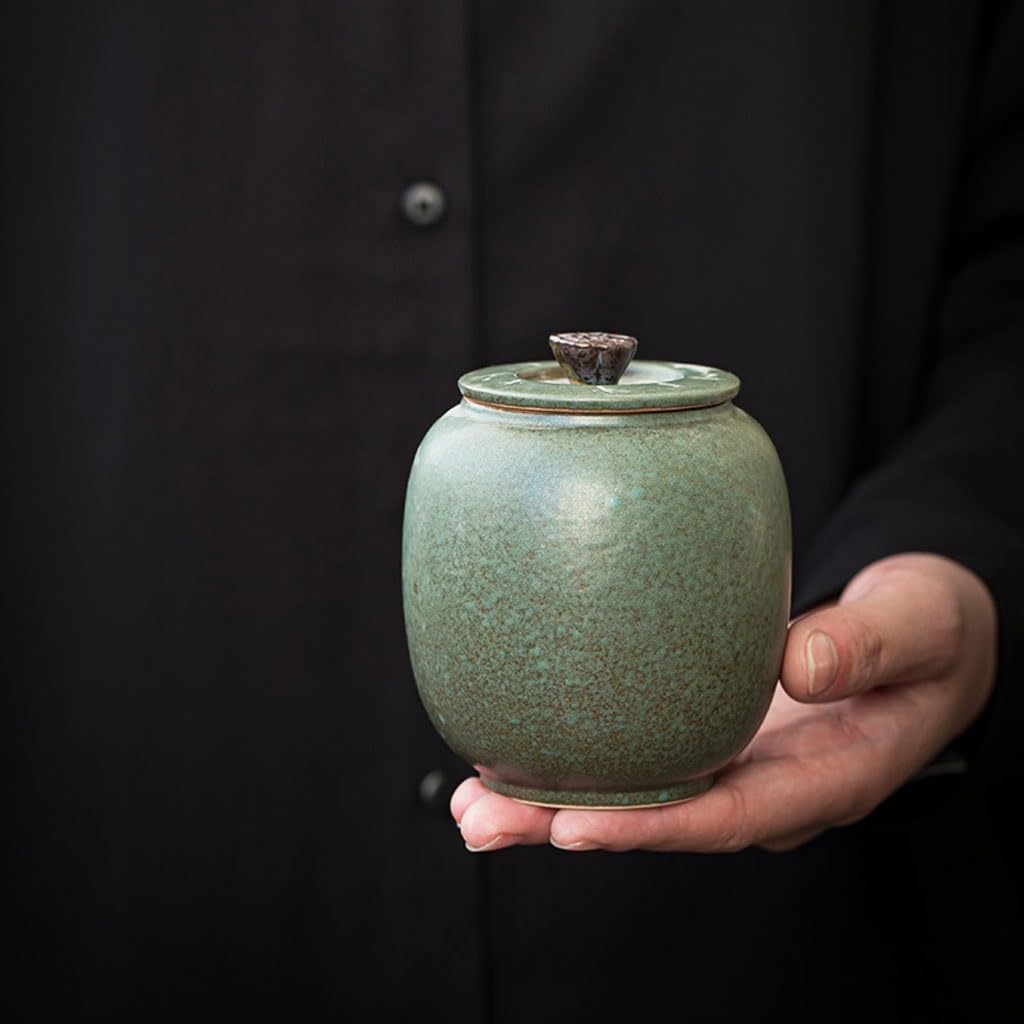 NEBE Contenitore per caffè Barattolo da tè Piccolo in Ceramica squisita for Uso Domestico Mini Barattolo Portatile