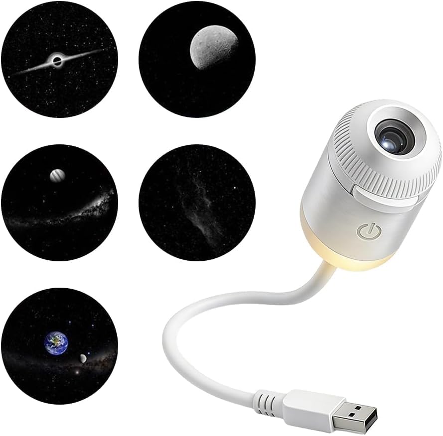 Galaxy Ceiling Projector Night Light | 2-in-1 Mini Galaxy Dream Star Projector | USB Starry Sky Light Projectors | Led Lamp for Bedroom Living Room Ceiling Wall Art Decor