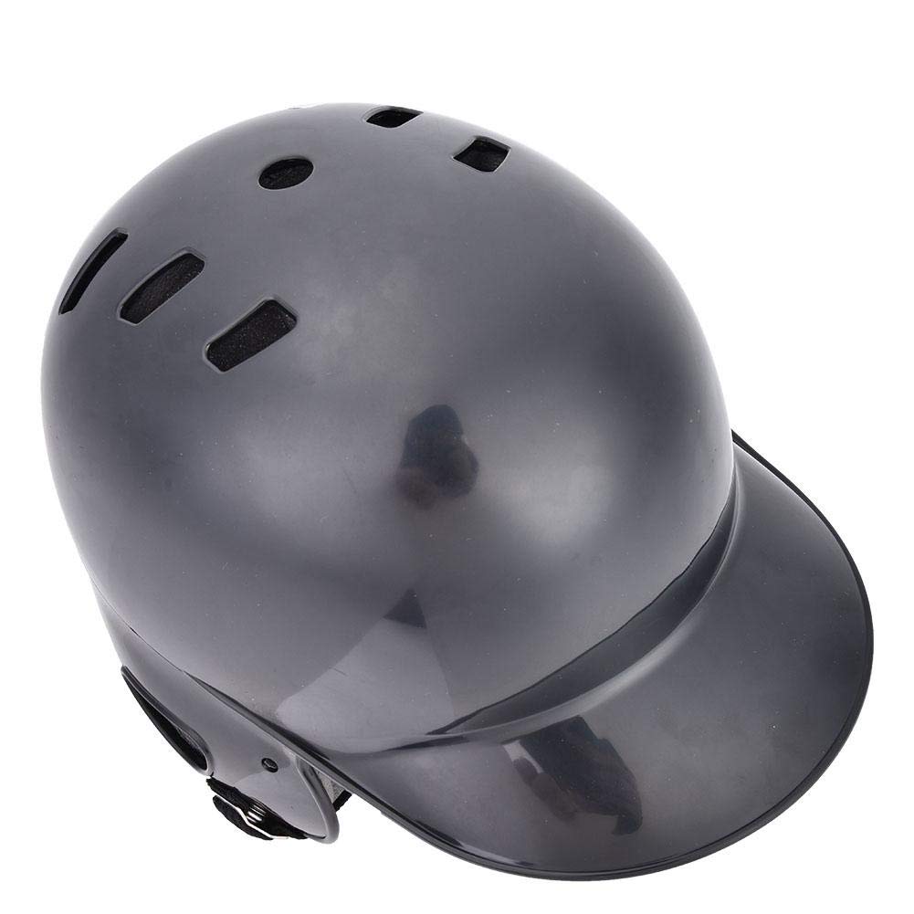 【𝐍𝐞𝒘 𝐘𝐞𝐚𝐫 𝐃𝐞𝐚𝐥𝐬】 Luftloch am oberen Wimperhelm, Sport-Baseball-Wimperhelm-Schutzausrüstung mit Bügel für Erwachsenen Kind-Jugendlichen(schwarz)