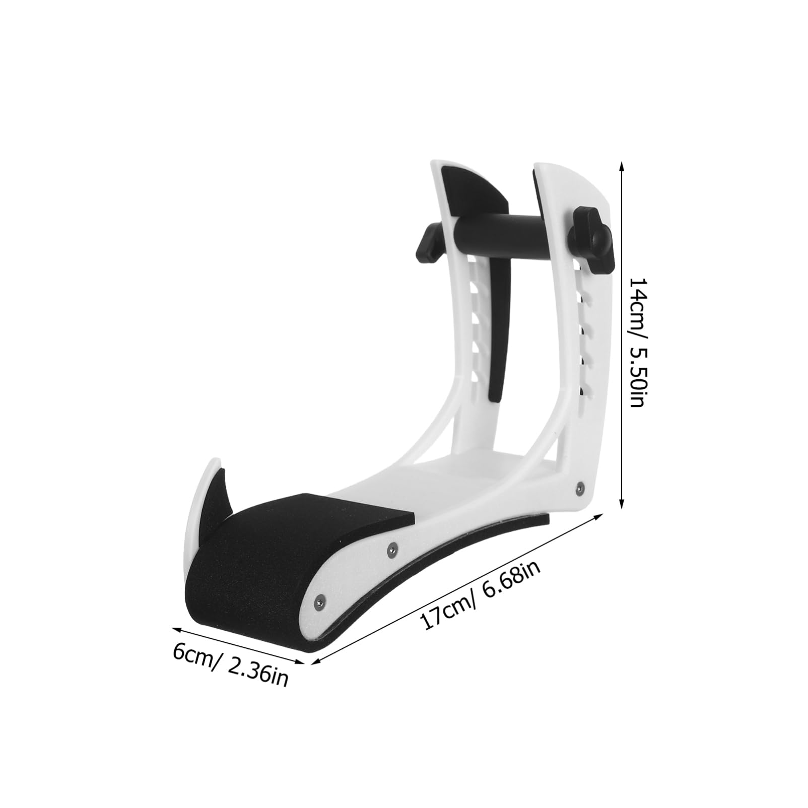 CLISPEED Poggiapiedi Chitarra Elettrica Regolabile, Supporto Clipon Bianco