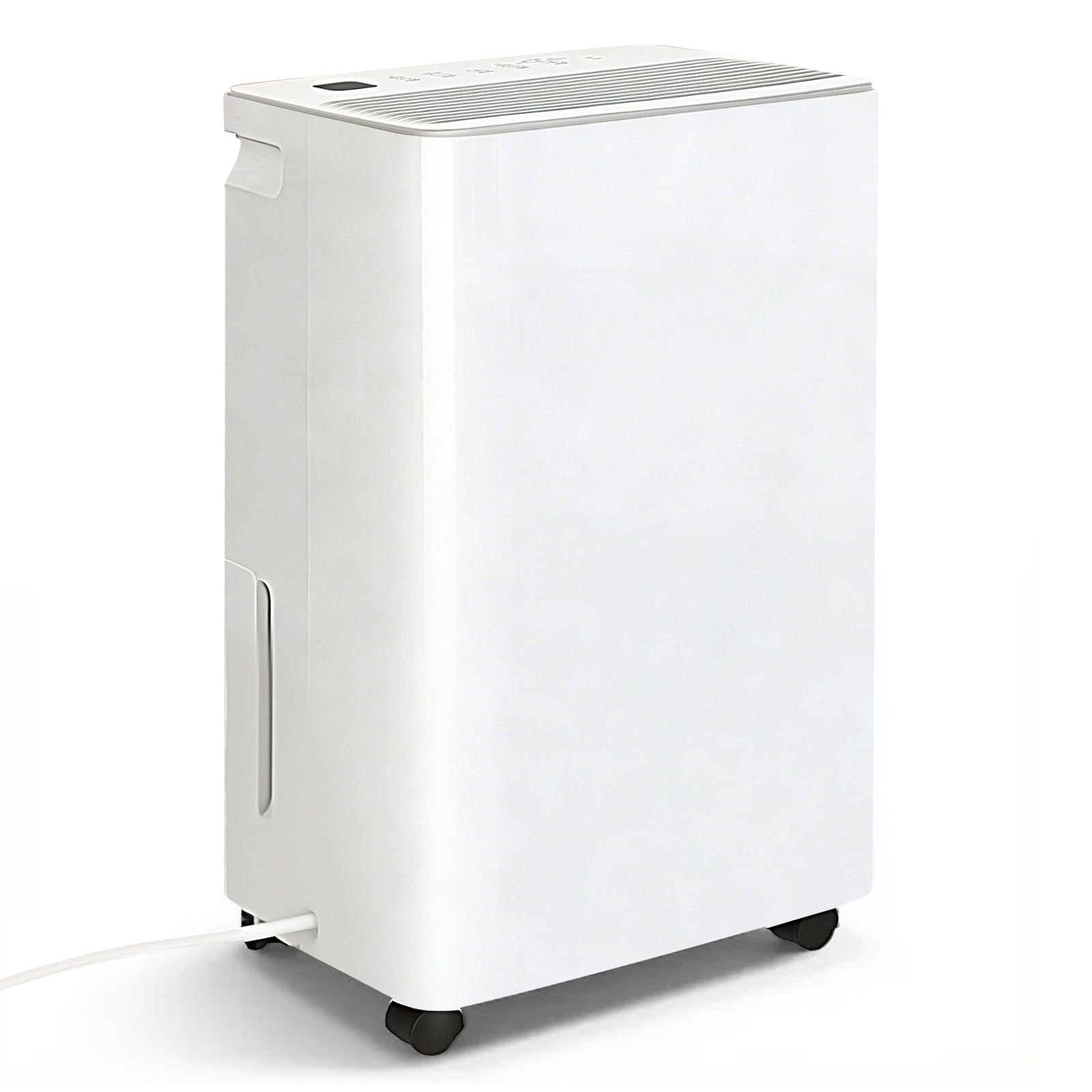10L Dehumidifier for Home with Smart Humidity Control, 210W Energy Efficient Compressor Dehumidifier, Quiet 40dB, 24H Timer, Continuous Drain Hose, Laundry Mode for Bedroom & Basement