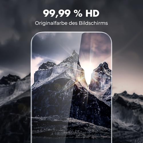 UNBREAKcable für iPhone 16 Pro Max Panzer Schutz Glas [3er Pack], 9H Härte Schutzfolie, Einfache Installationshalterung Schutzglas, Blasenfrei für Apple 6,9" Displayschutzfolie 5