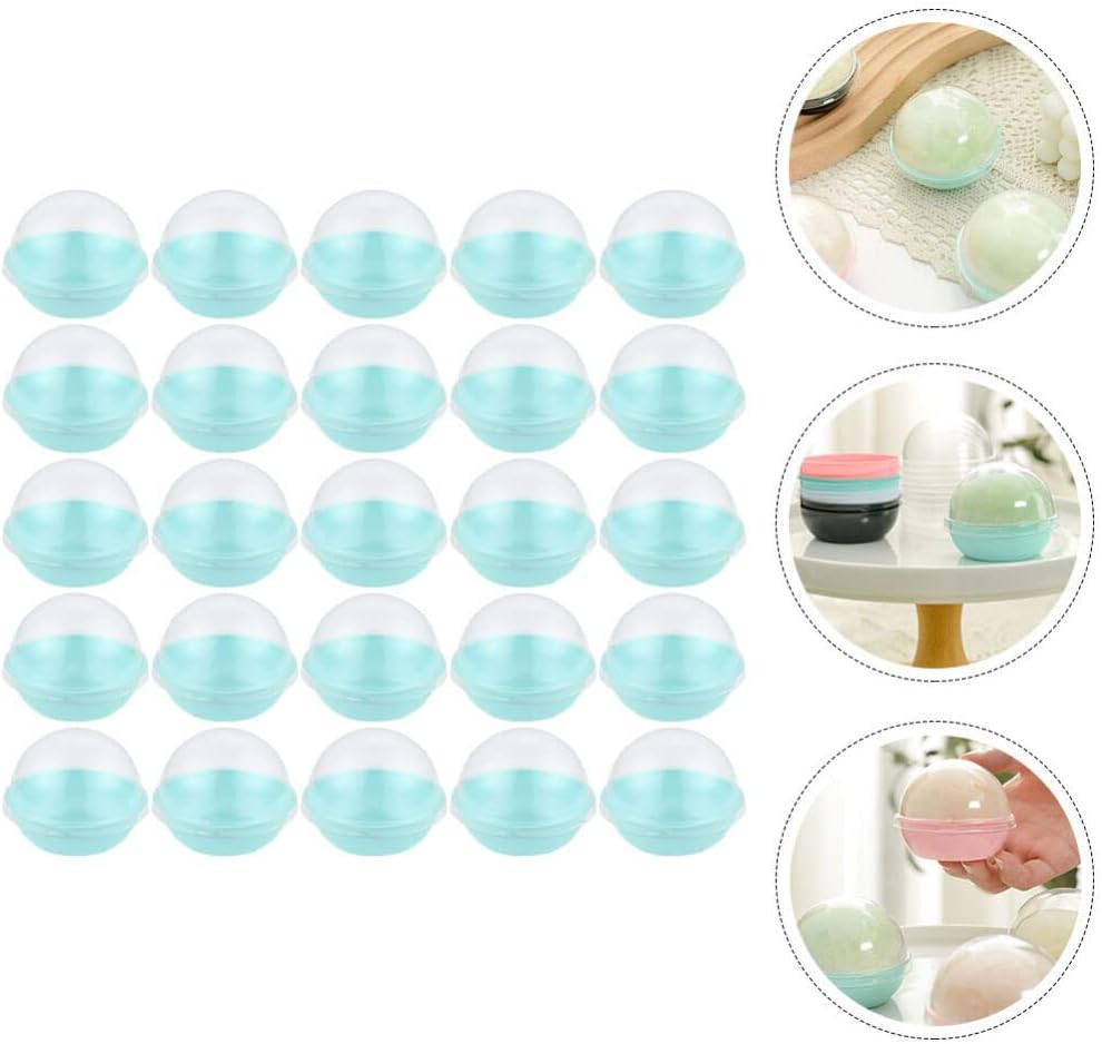 Hemoton 100pcs Mini Cake Containers with Dome Lid Individual Moon Cake Packaging Boxes for Desserts and -yolk Puff for Baking and Gifting