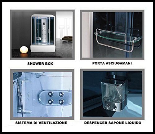Bagno-Italia-Cabina-de-hidromasaje-con-6-chorros-con-jacuzzi-bano-turco-Bluetooth-cabina-de-ducha-170-x-85-cm