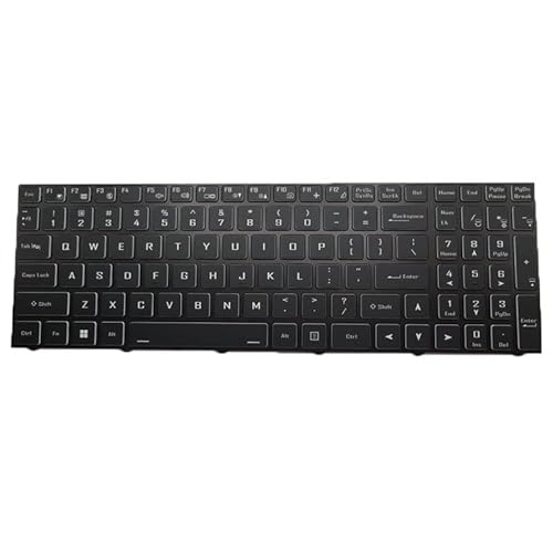 ノートパソコンバックライト付きキーボード CLEVO X170 X170SM X170SM-G X170KM-G X17 英語USブラックフレーム