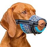 BARKLESS Dog Muzzle, Soft Nylon Print Muzzle for Small Medium Large Dogs Labrador, Jack Russell,...