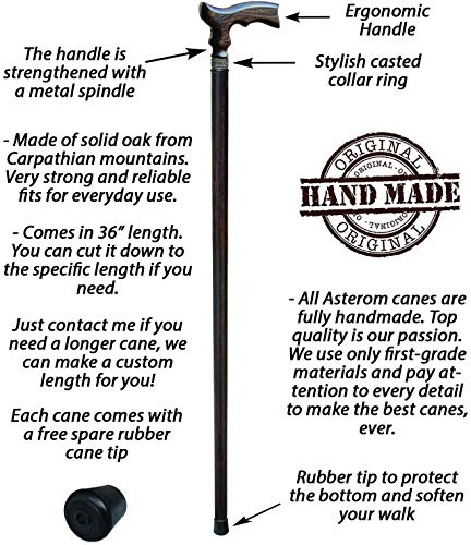 Stylish Wooden Walking Cane for Men and Women - Fancy Wood Canes and Walking Sticks Fashionable