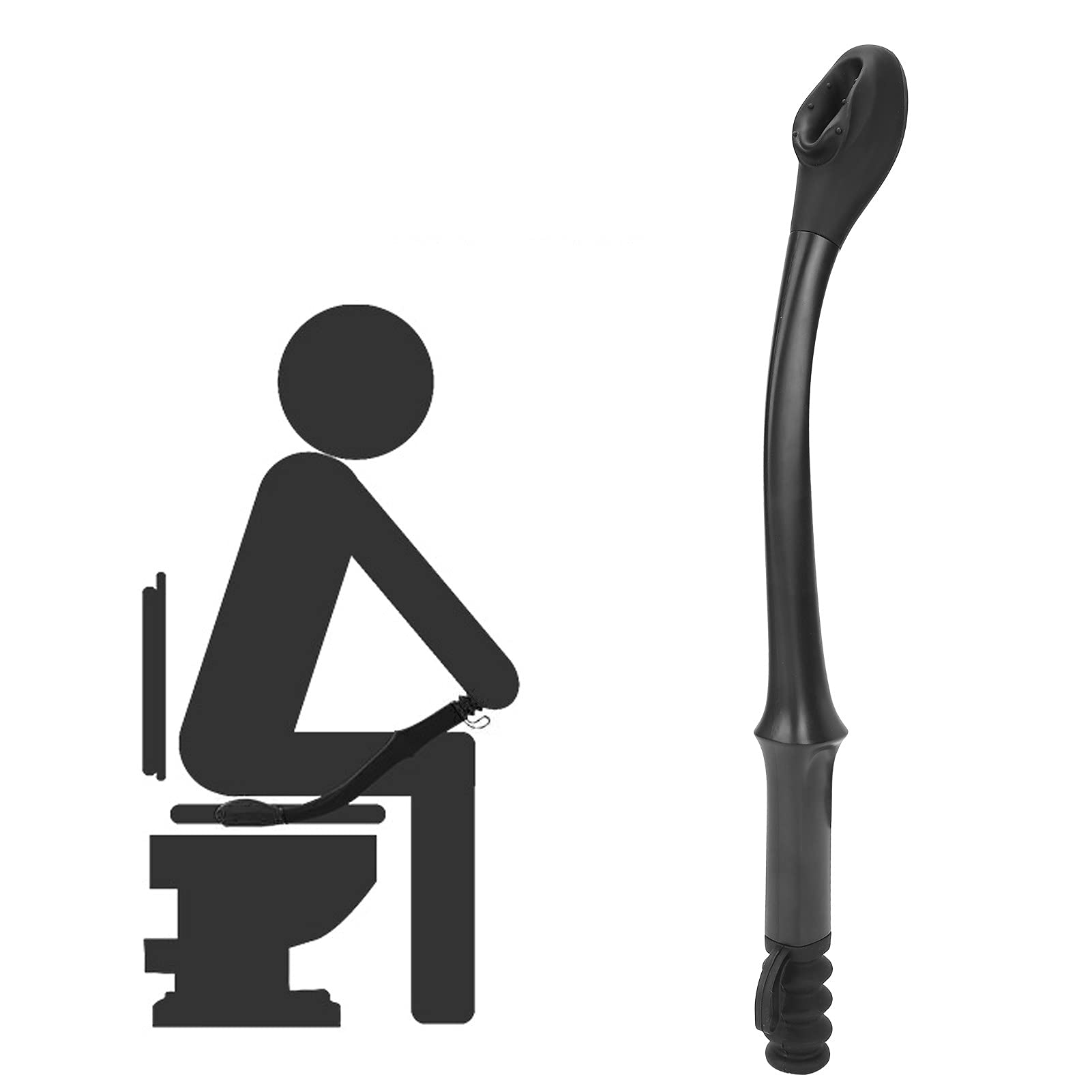 Ausilio pieghevole per pulire il fondo del WC, strumento per