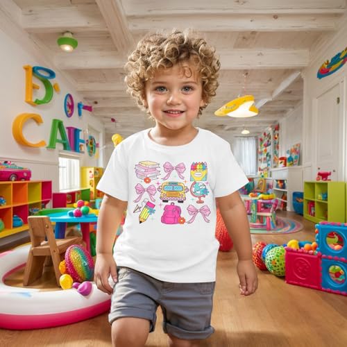Kindergarten Shirt for Girls Boys First Day of Preschool Shirts Back to School Outfits Little Kid School Tee Top3