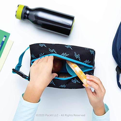 Packit Freezable Reusable Snack Box, Striped Bolts (Pko-Sx-Sbl) #TOP5