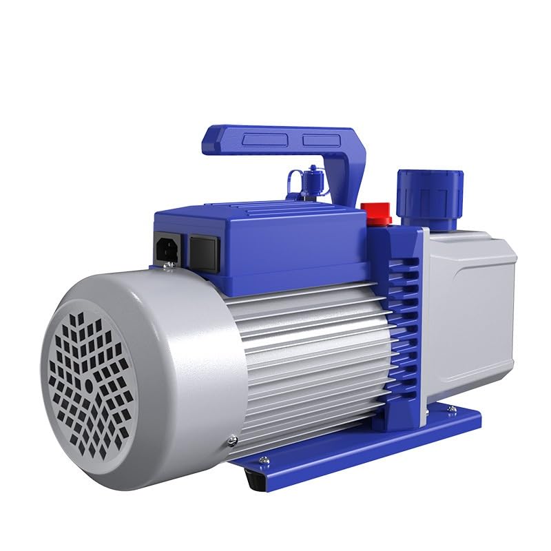 Zweistufige Drehschieber-Vakuumpumpe, 5 l/s, 750 W, 0,2 Pa Vakuum, HVAC AC Reparatur-Vakuumpumpe for Entgasung und Laborgebrauch