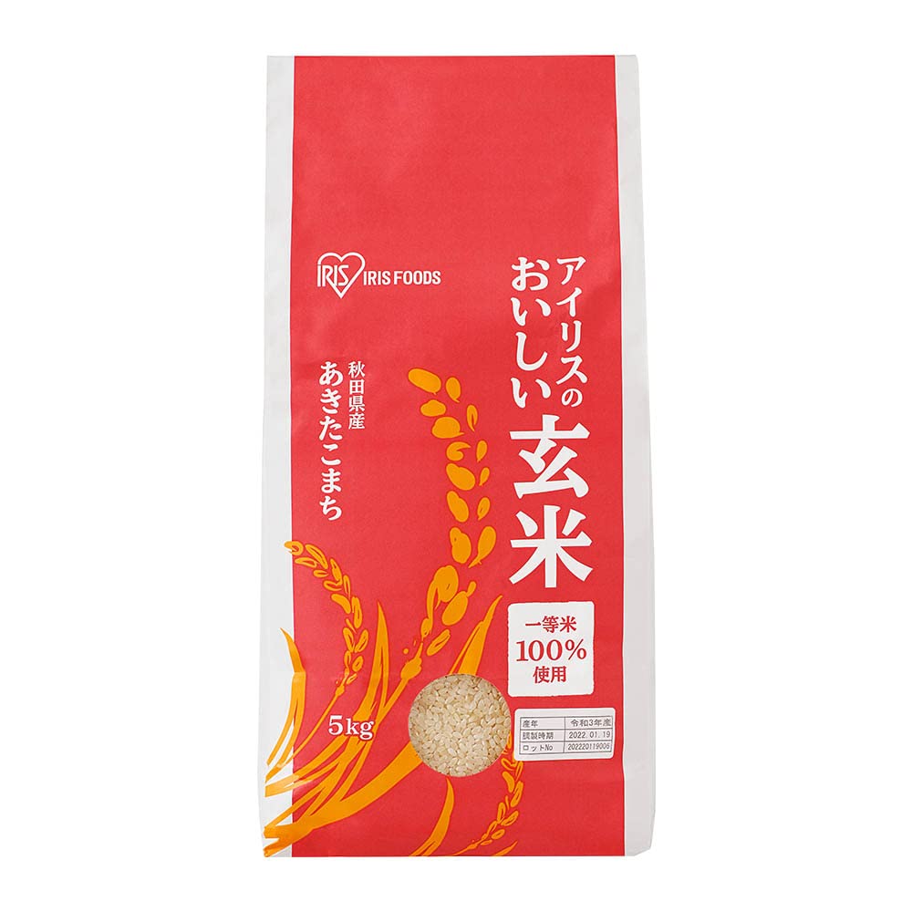 あきたこまち玄米　令和3年 Amazon.co.jp: アイリスオーヤマ 玄米 秋田県産 あきたこまち 5kg 令和